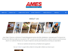 Tablet Screenshot of ameshomeservices.com